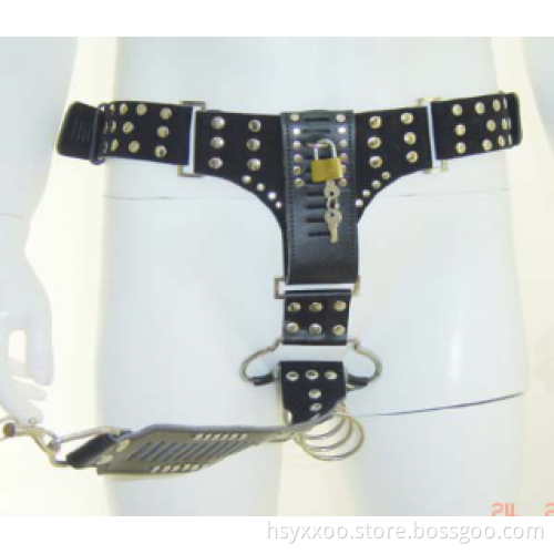 Leather Chastity Belts Bondage Restrains with rivet Slave Underwear Sexy Pants Sexy Sex Toys For Female